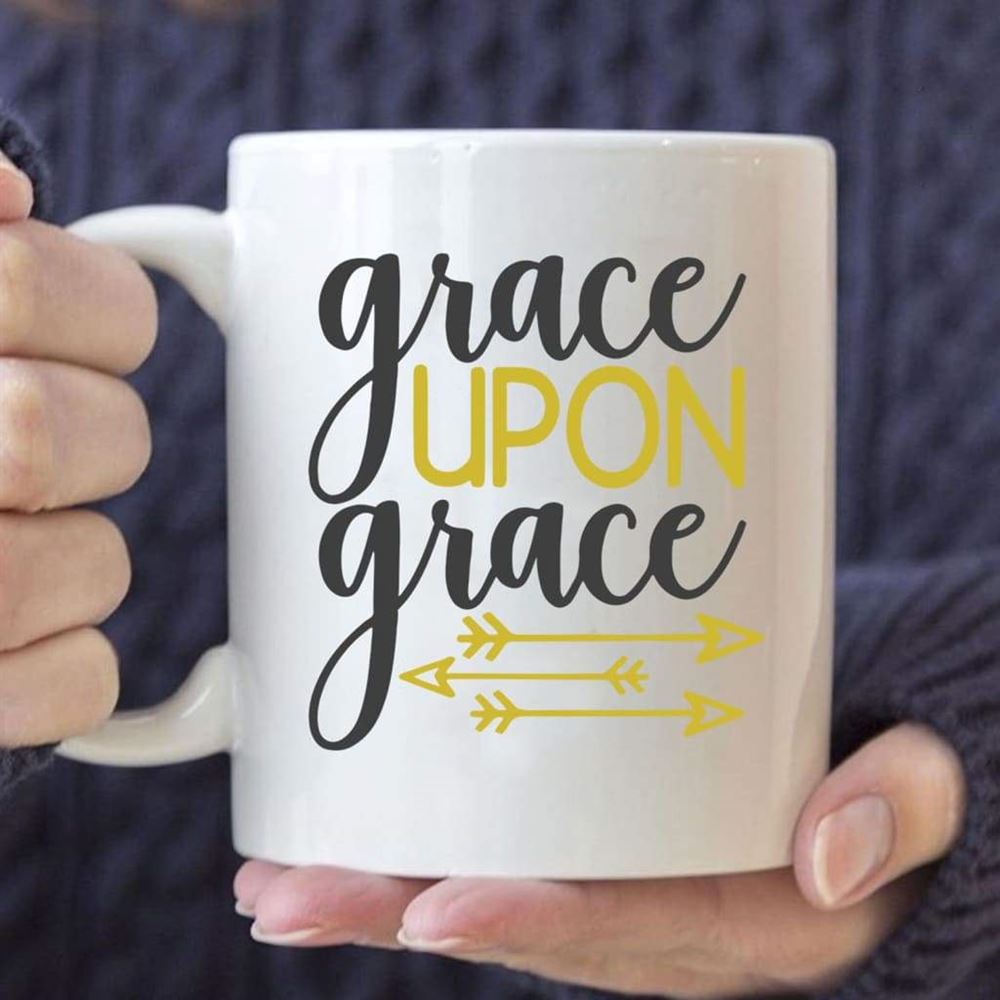 Grace Upon Grace Coffee Mug, Christian Mug, Bible Mug, Faith Gift, Encouragement Gift