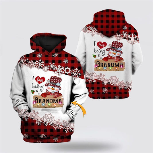 Grandma Snowman Christmas 1 All Over Print 3D Hoodie For Men & Women, Christmas Hoodie Cute, Christmas Gift, Christmas Fashion