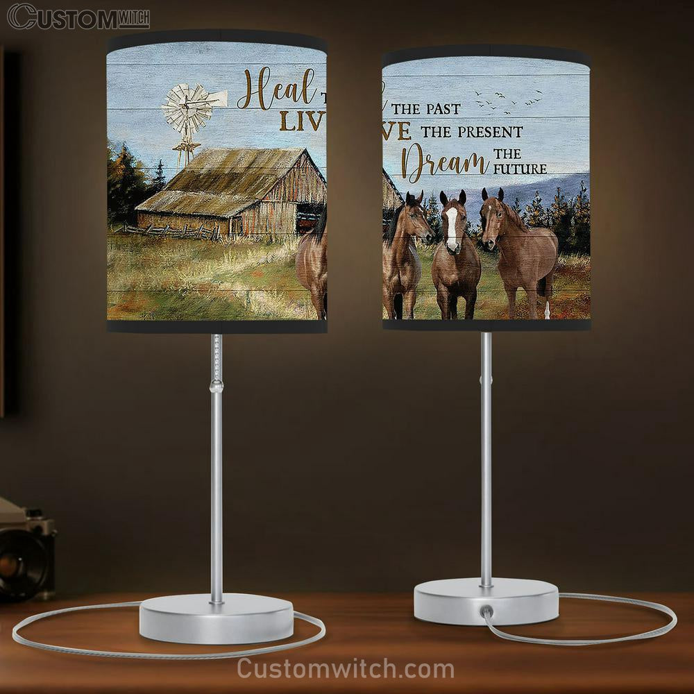 Green Meadow Horses Windmill Heal The Past Lamb Gift Table Lamb - Christian Bedroom Decor - Gifts For Horse Lovers