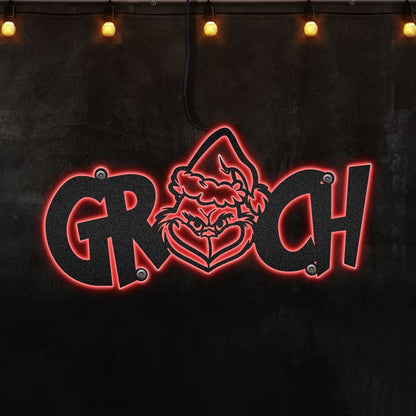 Grinch Christmas Gifts Wall Decoration Metal Sign, Christmas Gift, Christmas Home Decor Sign, Christmas Outdoor Metal Sign