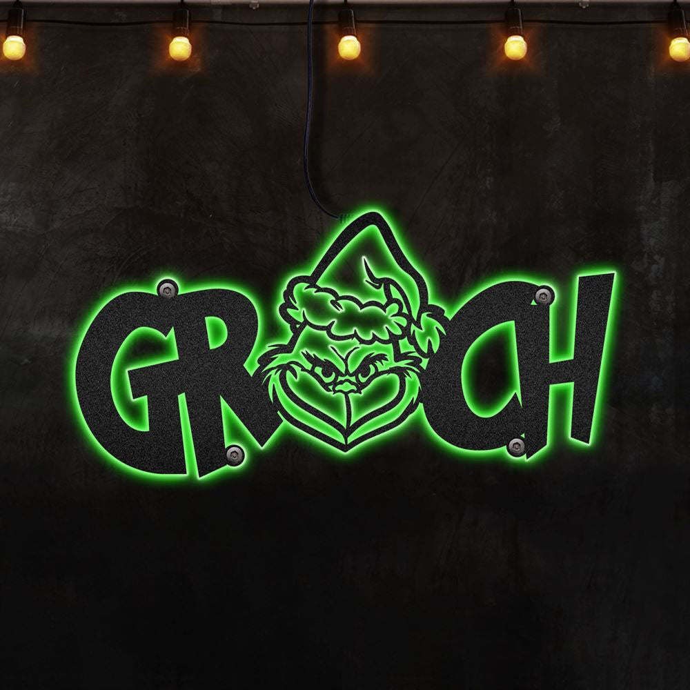 Grinch Christmas Gifts Wall Decoration Metal Sign, Christmas Gift, Christmas Home Decor Sign, Christmas Outdoor Metal Sign