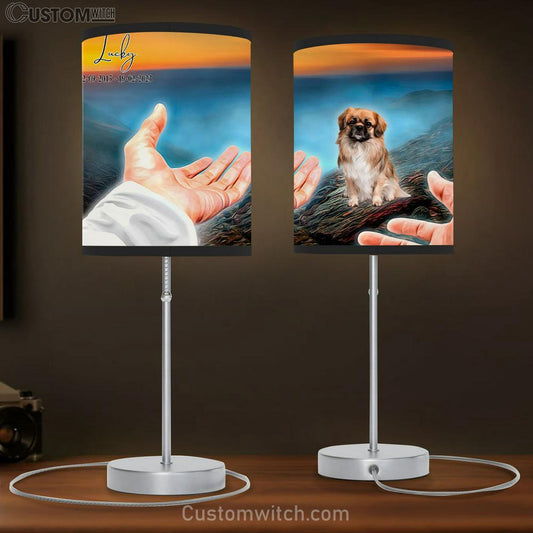 Hand Of God Custom Dog Lamb Gift Table Lamb - Personalized Pet Memorial Table Lamb Art - Pet Memorial Gifts