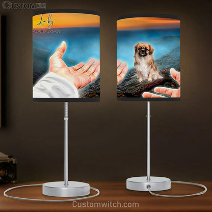 Hand Of God Custom Dog Lamb Gift Table Lamb - Personalized Pet Memorial Table Lamb Art - Pet Memorial Gifts