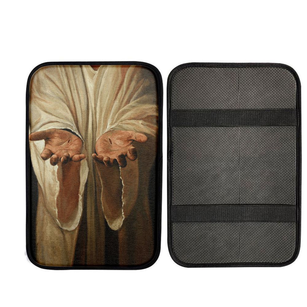 Hand Of God Jesus Car Center Console Cover, Christ Car Armrest Accessories