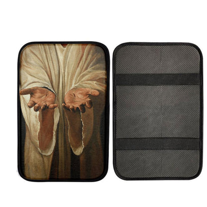 Hand Of God Jesus Car Center Console Cover, Christ Car Armrest Accessories