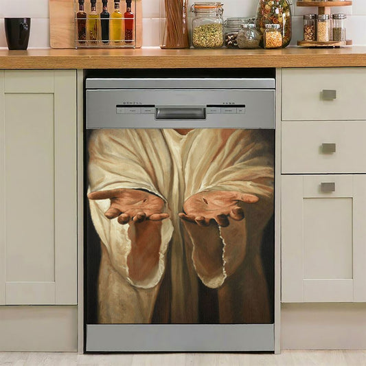 Hand Of God Jesus Dishwasher Cover, Christian Dishwasher Stickers, Religious Kitchen Decor
