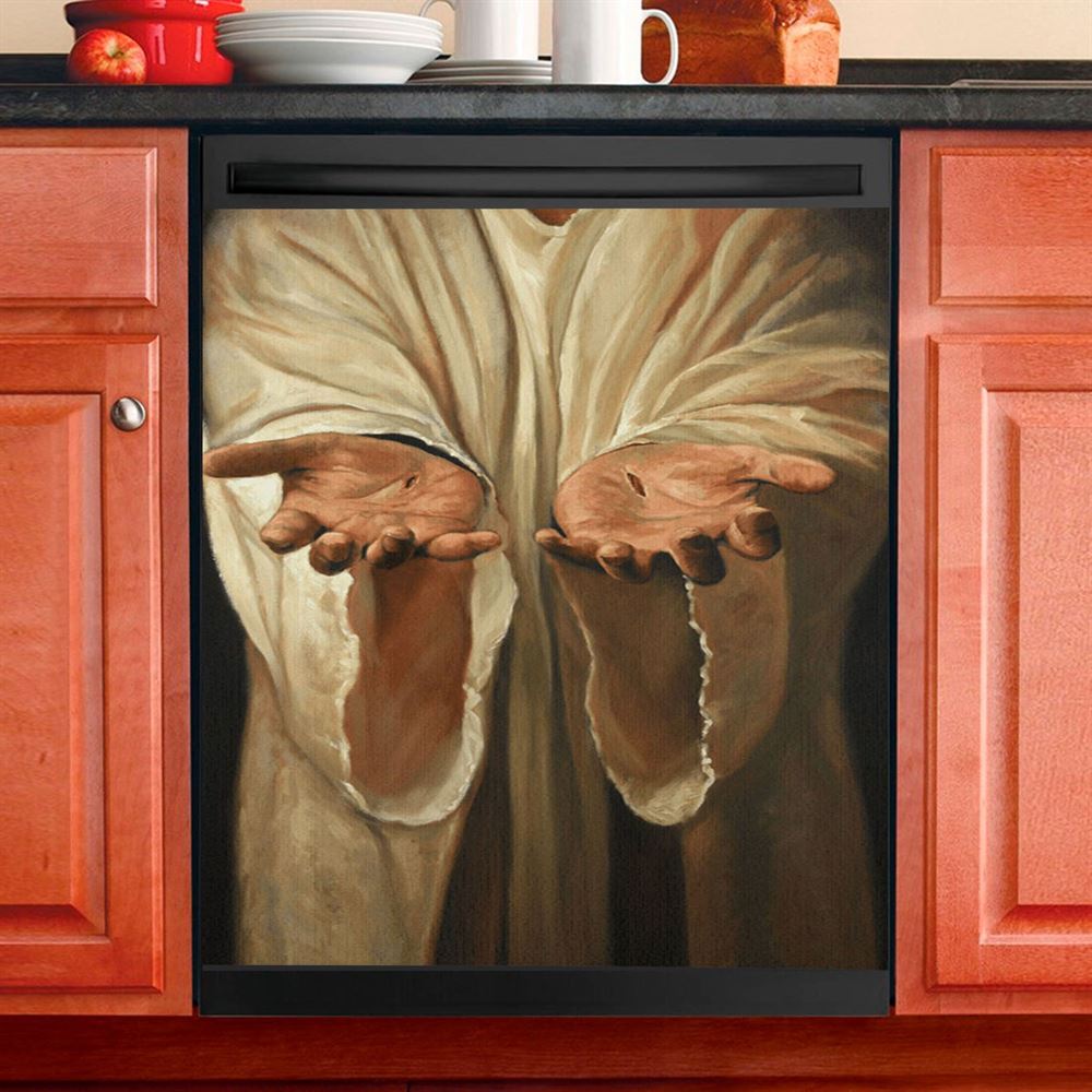 Hand Of God Jesus Dishwasher Cover, Christian Dishwasher Stickers, Religious Kitchen Decor