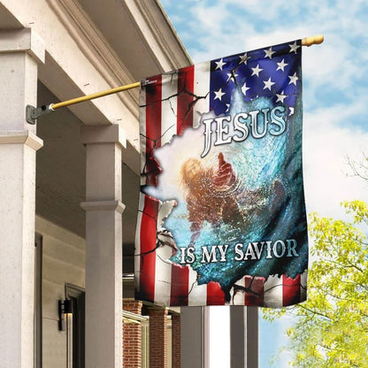 Hand Of God Jesus Is My Savior American US Flag, Outdoor Christian House Flag, Christian Flag, Scripture Flag, Garden Banner