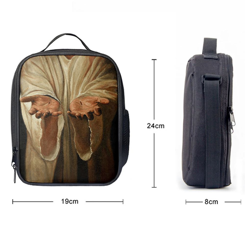 Hand Of God Jesus Lunch Bag, Christian Lunch Bag, Religious Lunch Box For School, Picnic