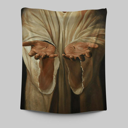 Hand Of God Jesus Tapestry Wall Art - Christian Wall Art Decor - Religious Tapestries Wall Hanging Prints