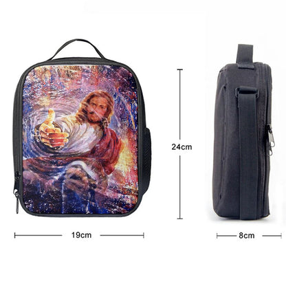 Hand Of God Knowing Jesus Lunch Bag, Christian Lunch Bag, Religious Lunch Box For School, Picnic