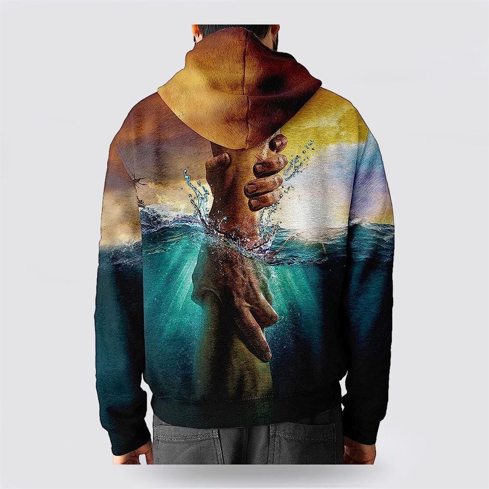 Hand Of God Way Marker 3D Hoodies For Women Men, God 3D Printed Hoodie, Christian Apparel Hoodies