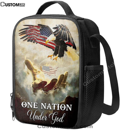 Hand Of Jesus One Nation Under God Lunch Bag, Christian Lunch Bag, Religious Lunch Box For School, Picnic