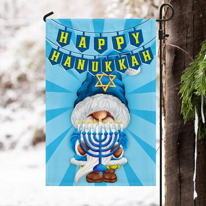 Happy Hanukkah Gnome Flag, Christmas Garden Flag, Home Decor Accessories, Christmas Outdoor Decor Ideas