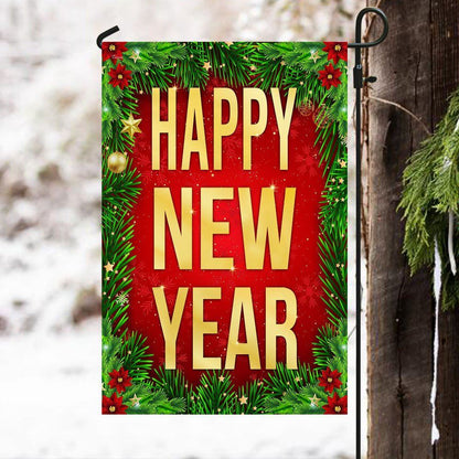 Happy New Year Christmas Flag, Christmas Garden Flag, Home Decor Accessories, Christmas Outdoor Decor Ideas