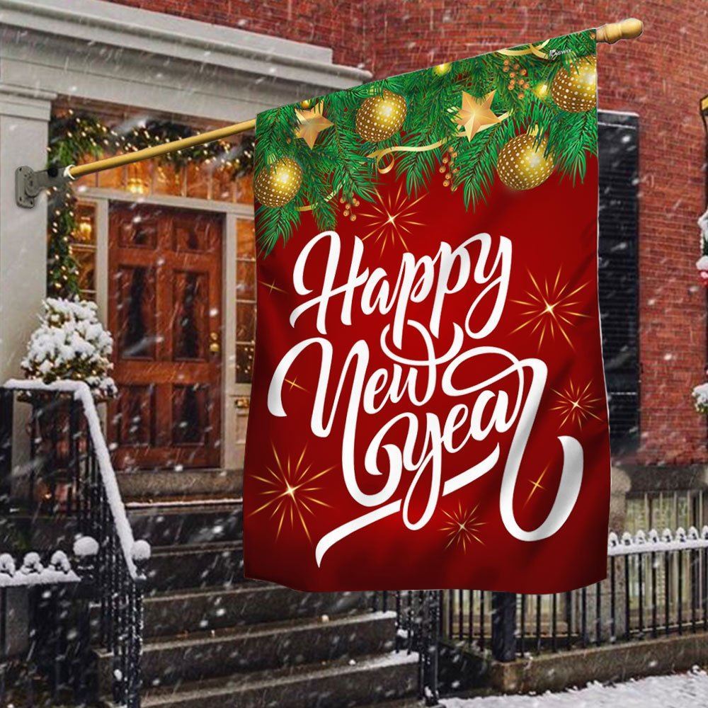 Happy New Year Flag, Christmas Garden Flag, Home Decor Accessories, Christmas Outdoor Decor Ideas