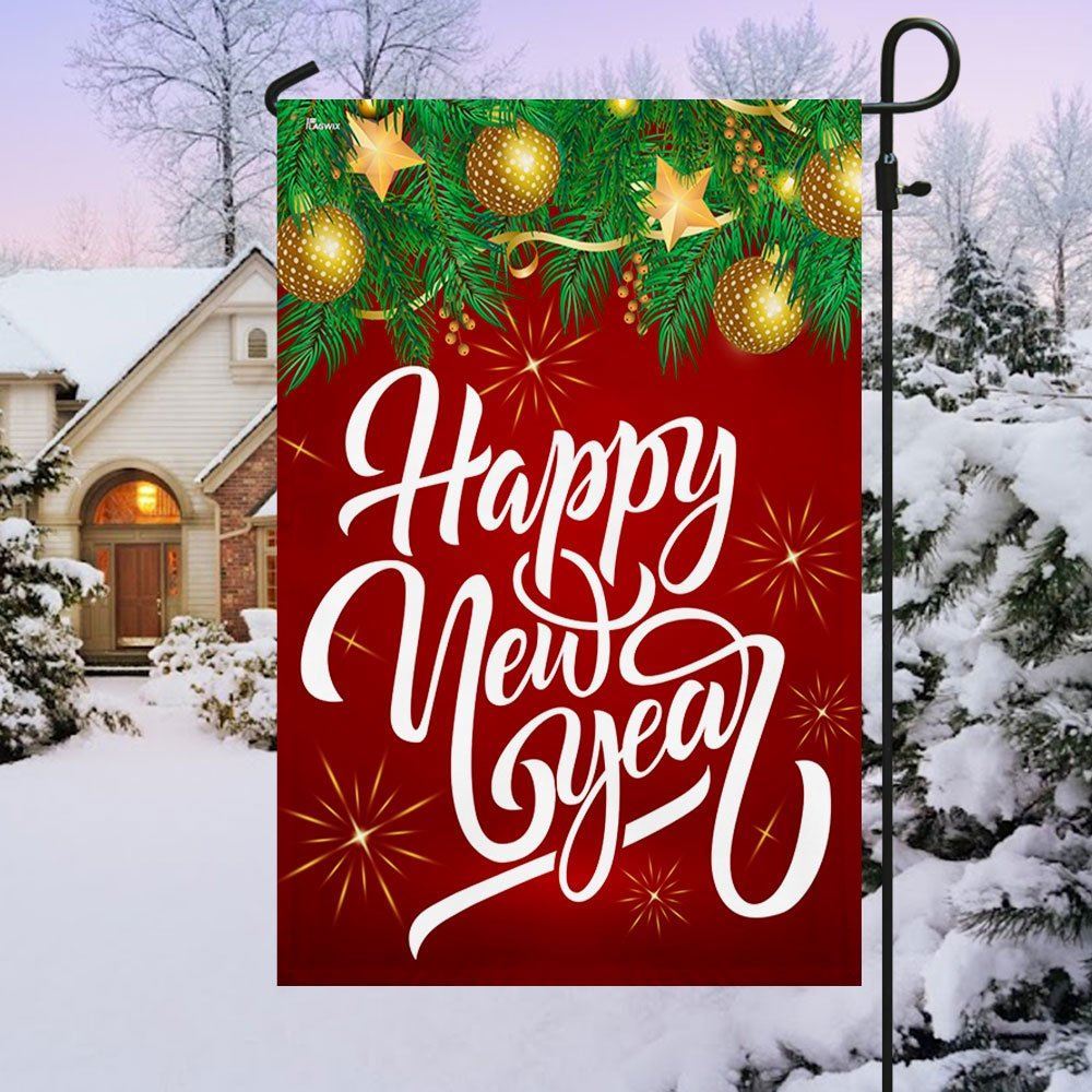 Happy New Year Flag, Christmas Garden Flag, Home Decor Accessories, Christmas Outdoor Decor Ideas