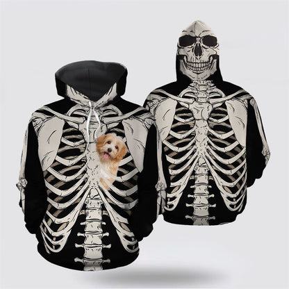 Havanese Skeleton All Over Print 3D Hoodie For Men & Women, Christmas Dog Hoodie, Christmas Hoodie Cute, Christmas Gift