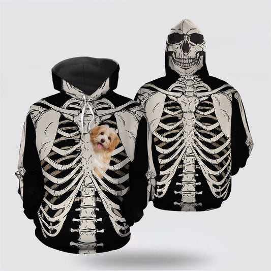 Havanese Skeleton All Over Print 3D Hoodie For Men & Women, Christmas Dog Hoodie, Christmas Hoodie Cute, Christmas Gift