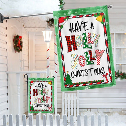 Have A Holly Jolly Christmas Flag, Christmas Garden Flag, Home Decor Accessories, Christmas Outdoor Decor Ideas