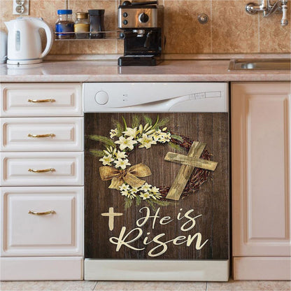 He Is Risen Dishwasher Cover, The Empty Tomb Lion Dishwasher Stickers, Bible Verse Kitchen Decor