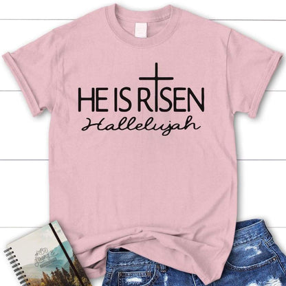 He Is Risen Hallelujah Christian T Shirt, Blessed T Shirt, Bible T shirt, T shirt Women