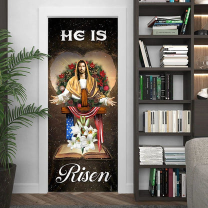 He Is Risen Jesus Christ Door Cover, Christian Door Decor, Door Christian Church, Christian Door Plaques
