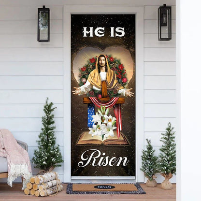 He Is Risen Jesus Christ Door Cover, Christian Door Decor, Door Christian Church, Christian Door Plaques