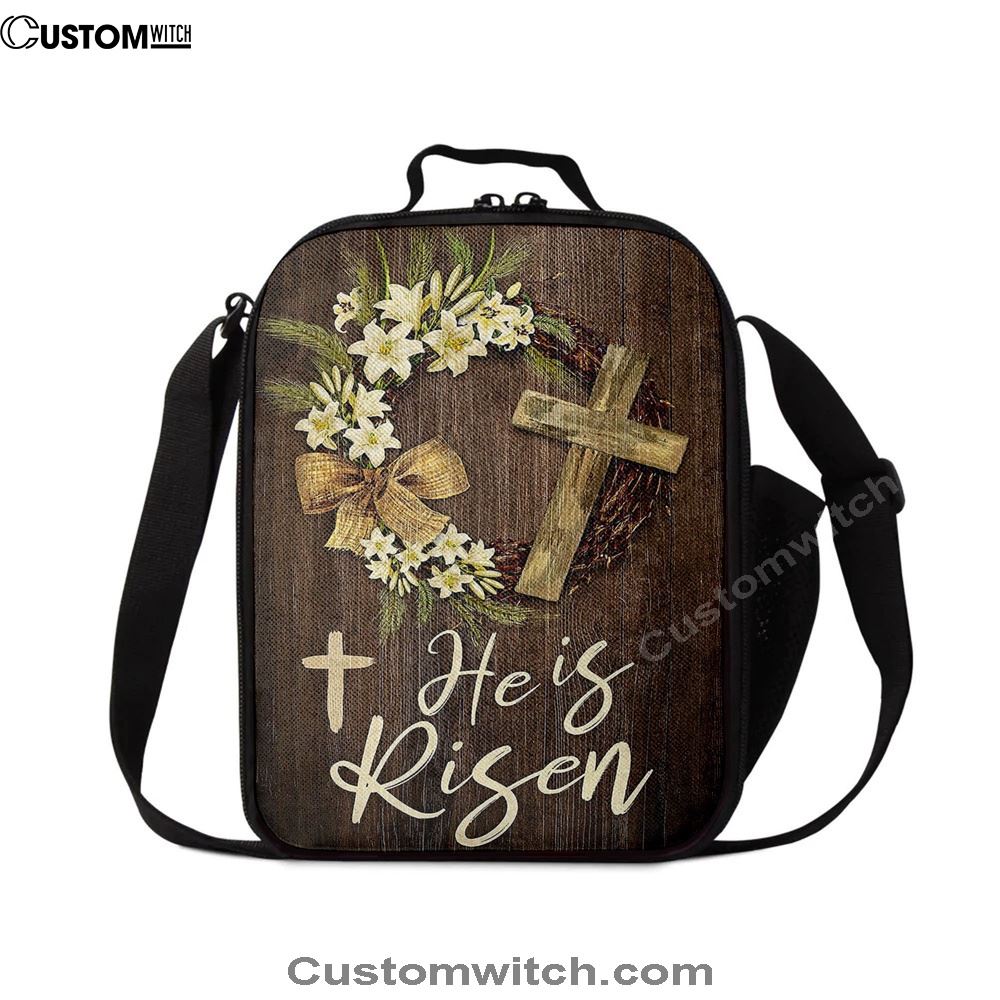 He Is Risen Lunch Bag, Christian Lunch Bag, Religious Lunch Box For School, Picnic