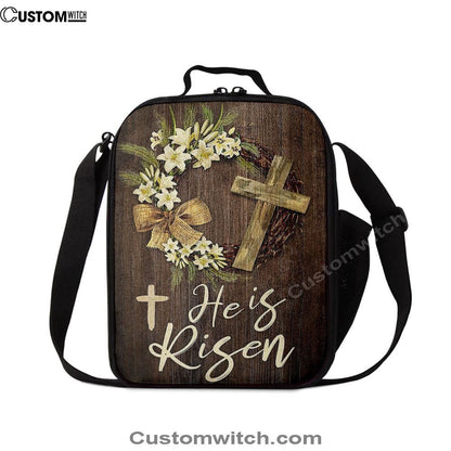 He Is Risen Lunch Bag, Christian Lunch Bag, Religious Lunch Box For School, Picnic