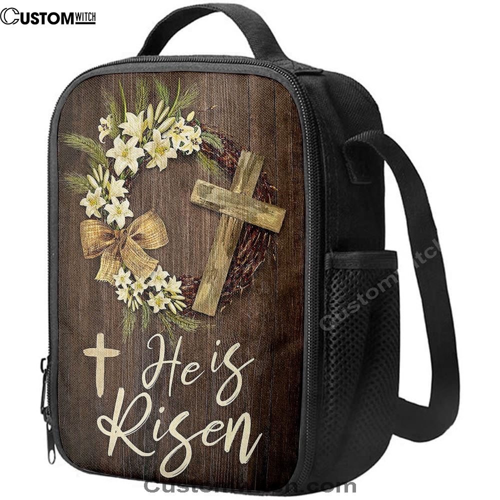 He Is Risen Lunch Bag, Christian Lunch Bag, Religious Lunch Box For School, Picnic