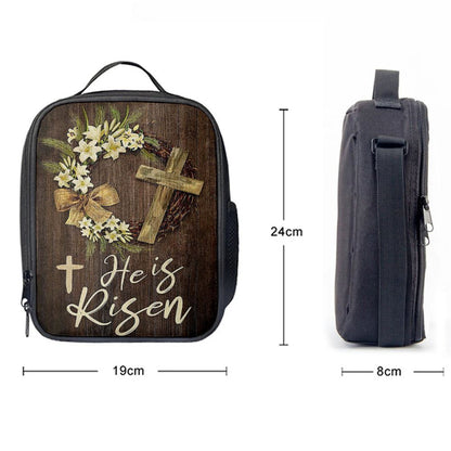 He Is Risen Lunch Bag, Christian Lunch Bag, Religious Lunch Box For School, Picnic