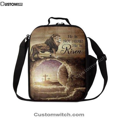 He Is Risen Lunch Bag, The Empty Tomb Lion Lunch Bag, Christian Lunch Bag, Religious Lunch Box For School, Picnic