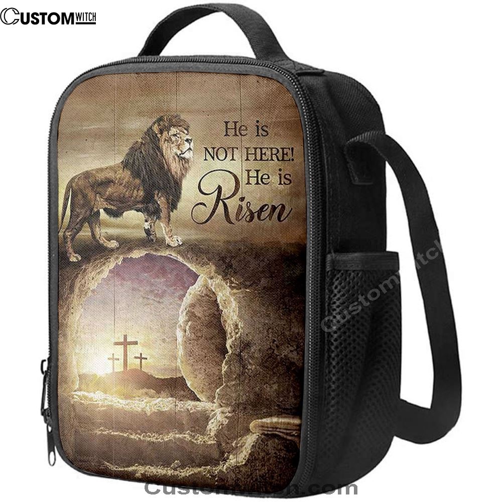 He Is Risen Lunch Bag, The Empty Tomb Lion Lunch Bag, Christian Lunch Bag, Religious Lunch Box For School, Picnic