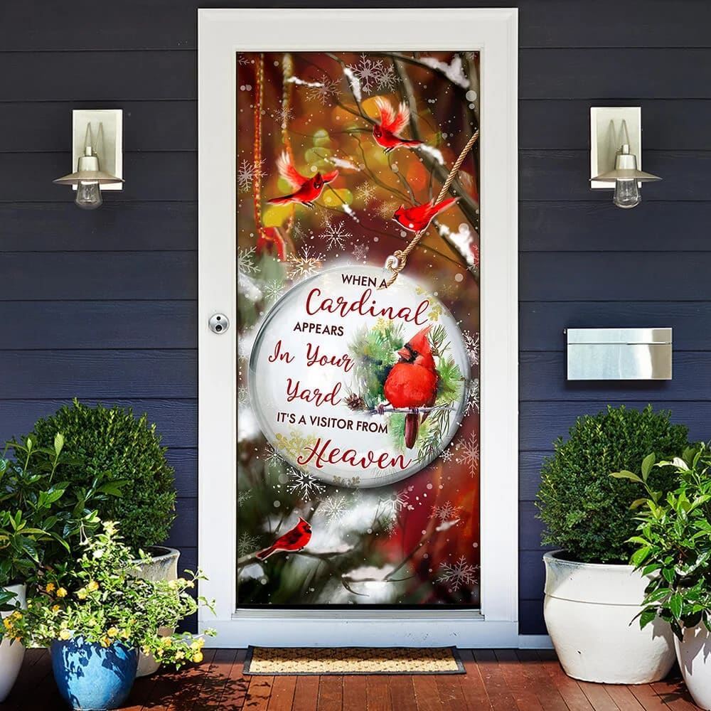 Heaven In Our Home Door Cover, Christmas Door Knob Covers, Christmas Outdoor Decoration