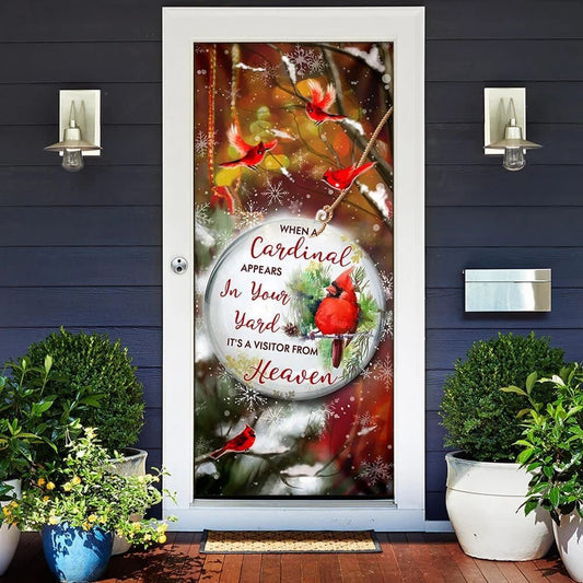 Heaven In Our Home Door Cover, Christmas Door Knob Covers, Christmas Outdoor Decoration