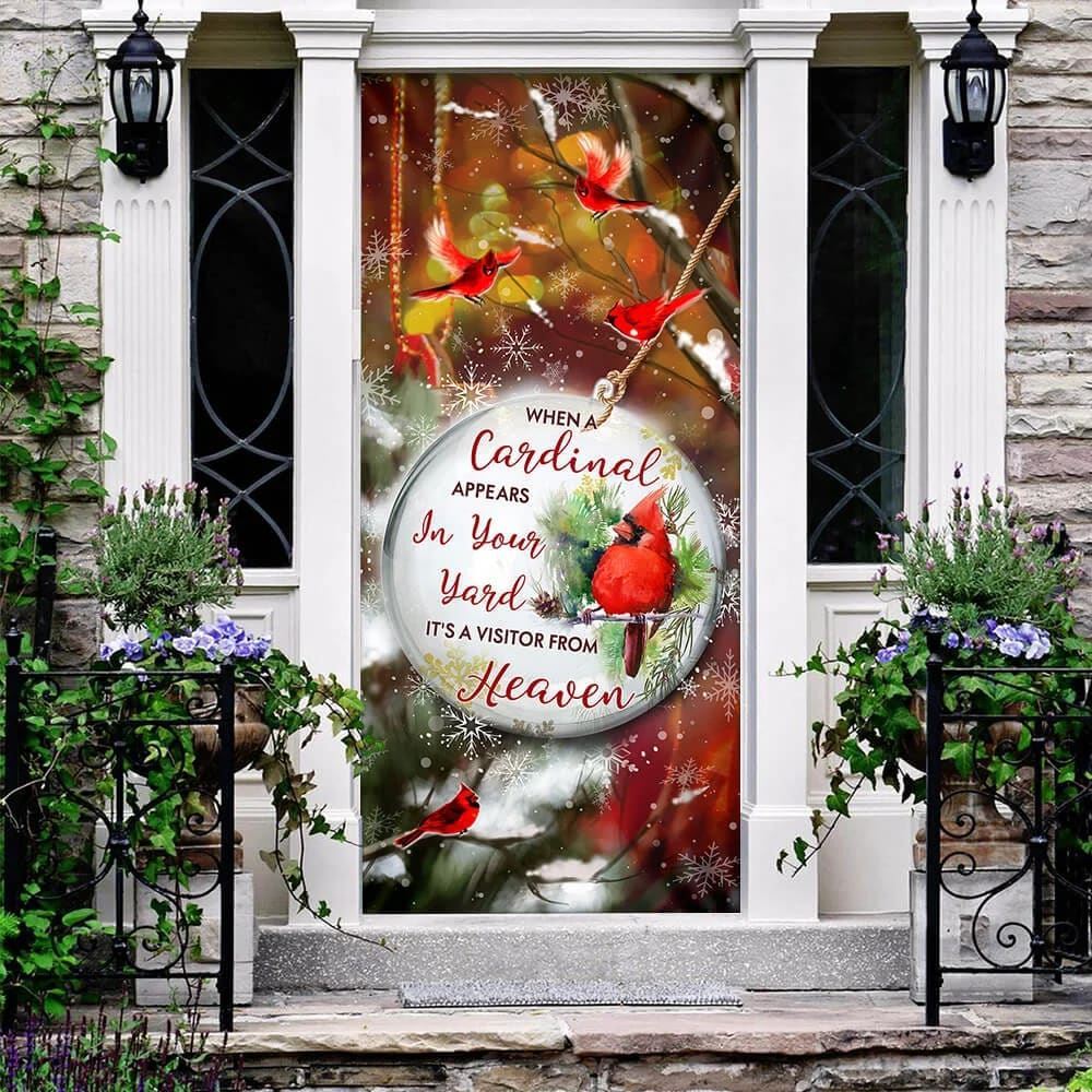 Heaven In Our Home Door Cover, Christmas Door Knob Covers, Christmas Outdoor Decoration