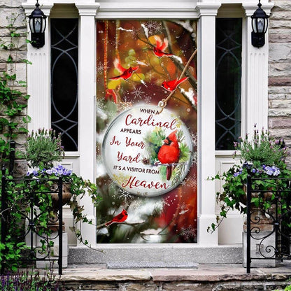 Heaven In Our Home Door Cover, Christmas Door Knob Covers, Christmas Outdoor Decoration