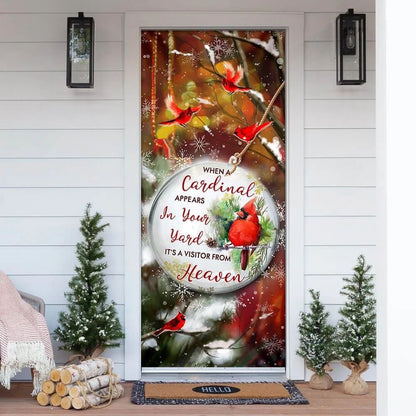 Heaven In Our Home Door Cover, Christmas Door Knob Covers, Christmas Outdoor Decoration