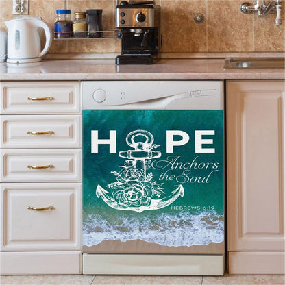 Hebrews 619 Hope Anchors The Soul Dishwasher Cover, Bible Verse Dishwasher Stickers, Scripture Kitchen Decor