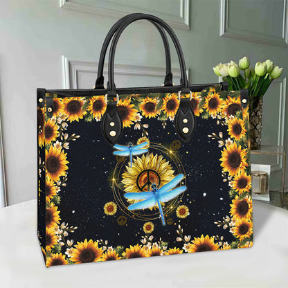 Hippie Dragonfly 1 Leather Bag, Women's Pu Leather Bag, Best Mother's Day Gifts
