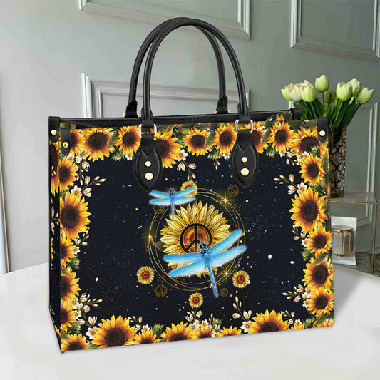 Hippie Dragonfly 1 Leather Bag, Women's Pu Leather Bag, Best Mother's Day Gifts