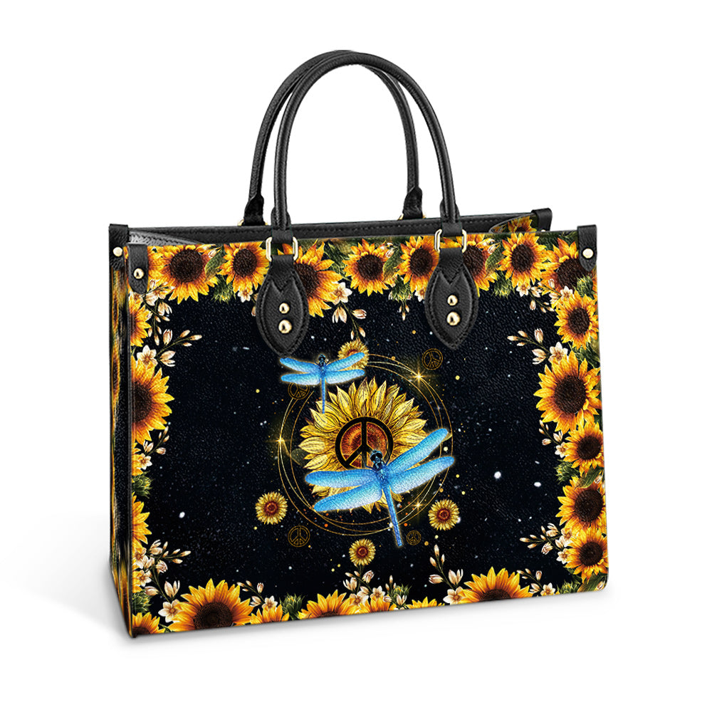 Hippie Dragonfly 1 Leather Bag, Women's Pu Leather Bag, Best Mother's Day Gifts