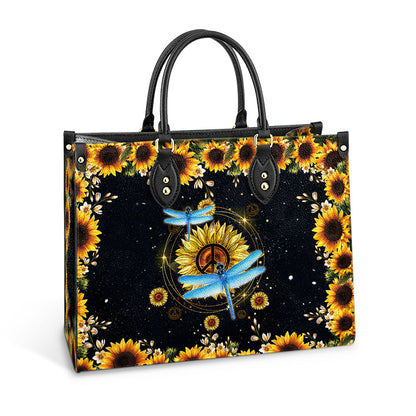 Hippie Dragonfly 1 Leather Bag, Women's Pu Leather Bag, Best Mother's Day Gifts