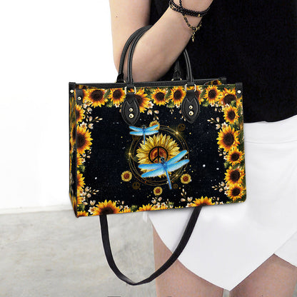 Hippie Dragonfly 1 Leather Bag, Women's Pu Leather Bag, Best Mother's Day Gifts