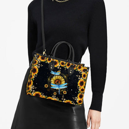 Hippie Dragonfly 1 Leather Bag, Women's Pu Leather Bag, Best Mother's Day Gifts