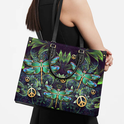 Hippie Dragonfly 2 Leather Bag, Women's Pu Leather Bag, Best Mother's Day Gifts