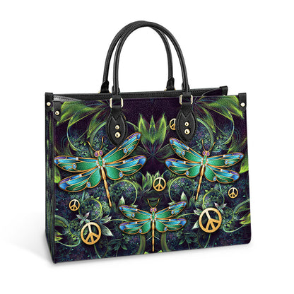 Hippie Dragonfly 2 Leather Bag, Women's Pu Leather Bag, Best Mother's Day Gifts