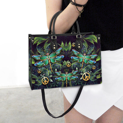 Hippie Dragonfly 2 Leather Bag, Women's Pu Leather Bag, Best Mother's Day Gifts
