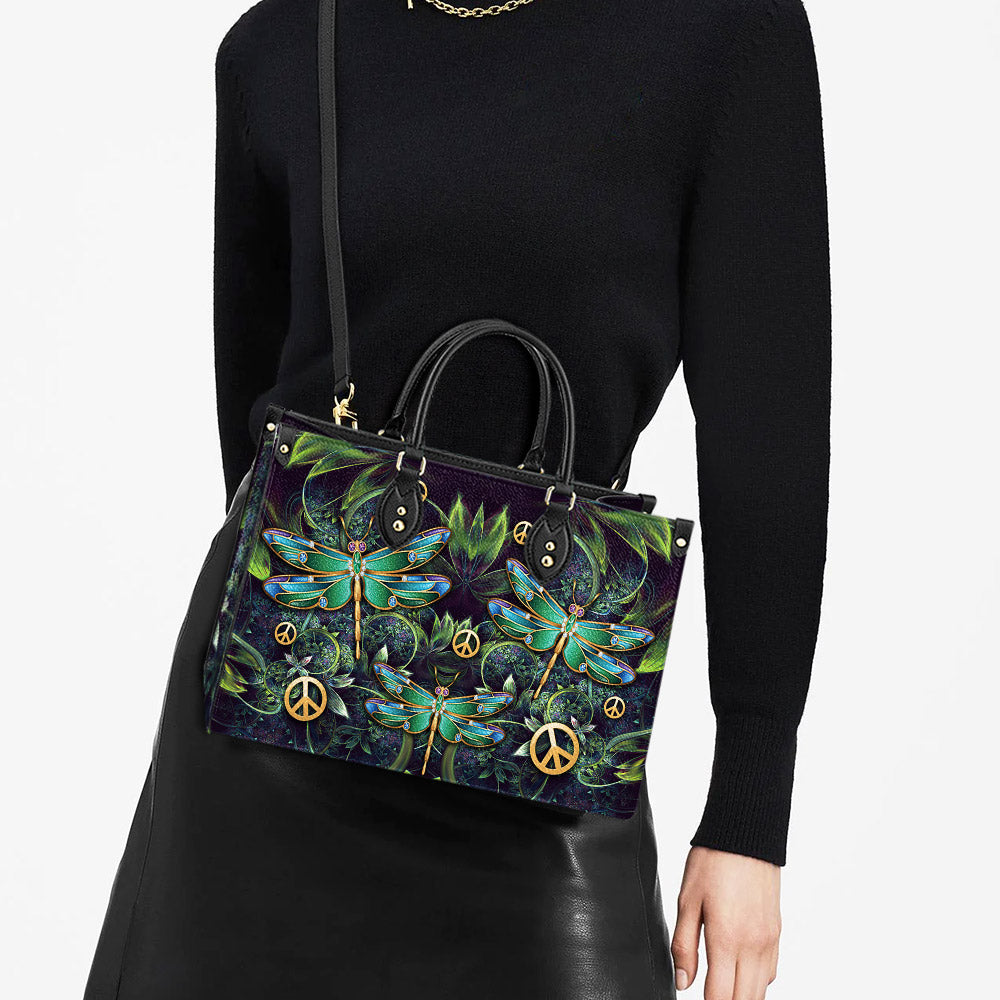 Hippie Dragonfly 2 Leather Bag, Women's Pu Leather Bag, Best Mother's Day Gifts
